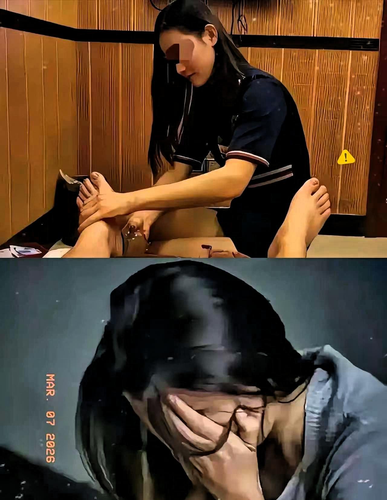 安徽，一男子去按摩，见女技师长得漂亮，期间对女技师实施猥亵，对方情急之下用高跟鞋