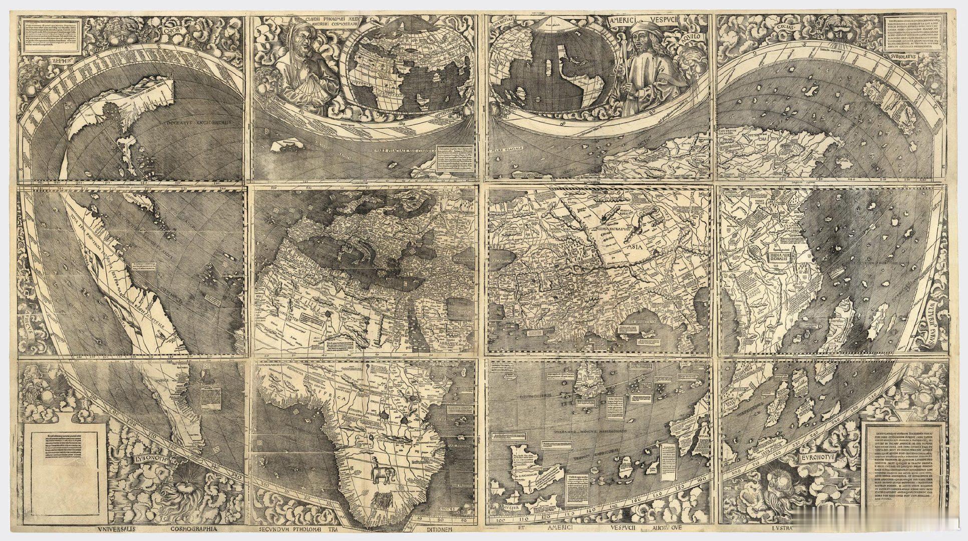 西洋历史文化鱼缸 历史知识 德意志地图学家马丁·瓦尔德泽米勒（Martin Wa