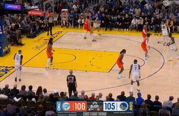 勇士在第四节反超比分，亚历山大登场中距离回应雷霆vs勇士