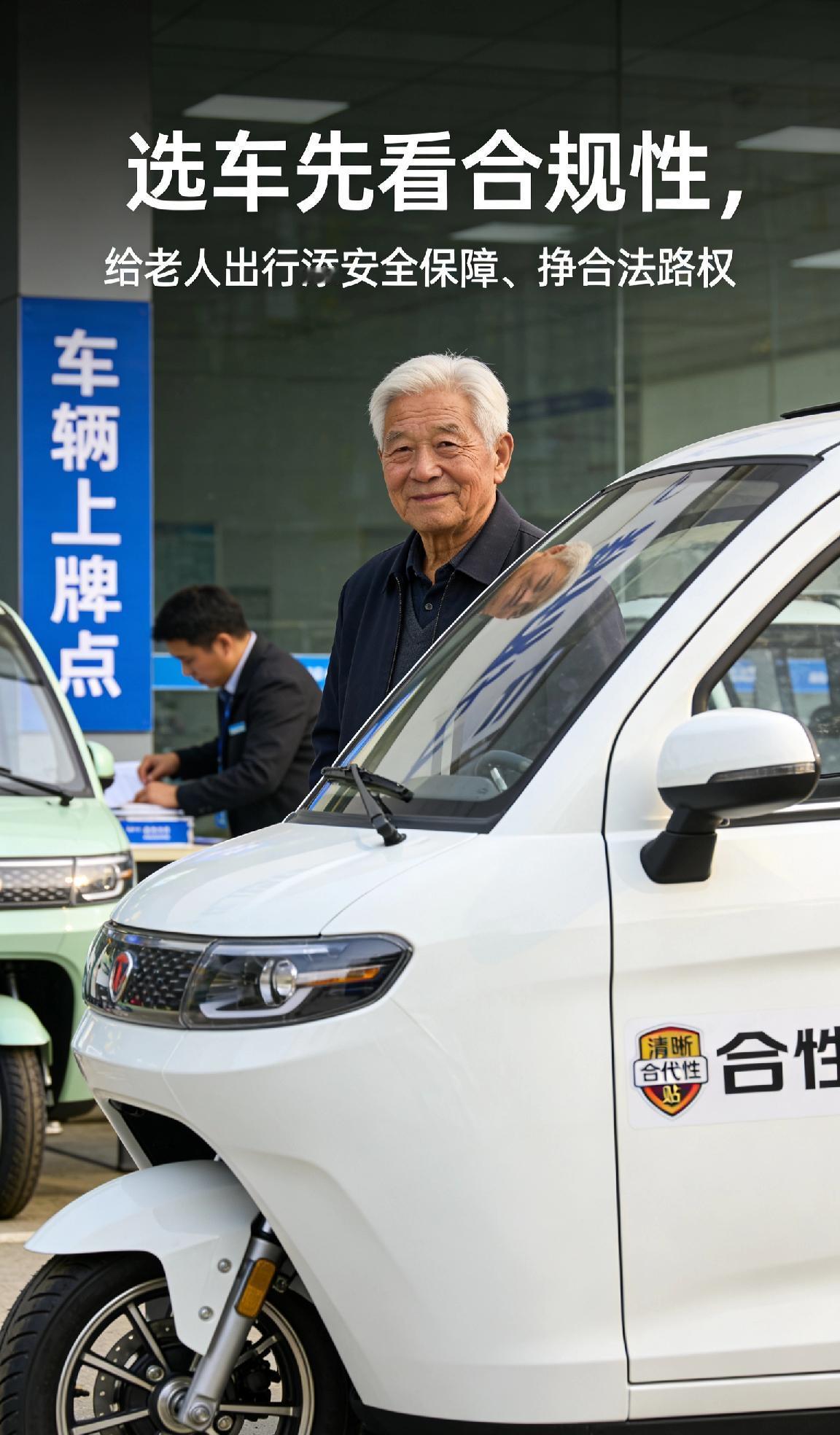 家有老人常驾老年代步车？先理清上牌关键！目前多数无资质代步车没法上牌，只有合规车