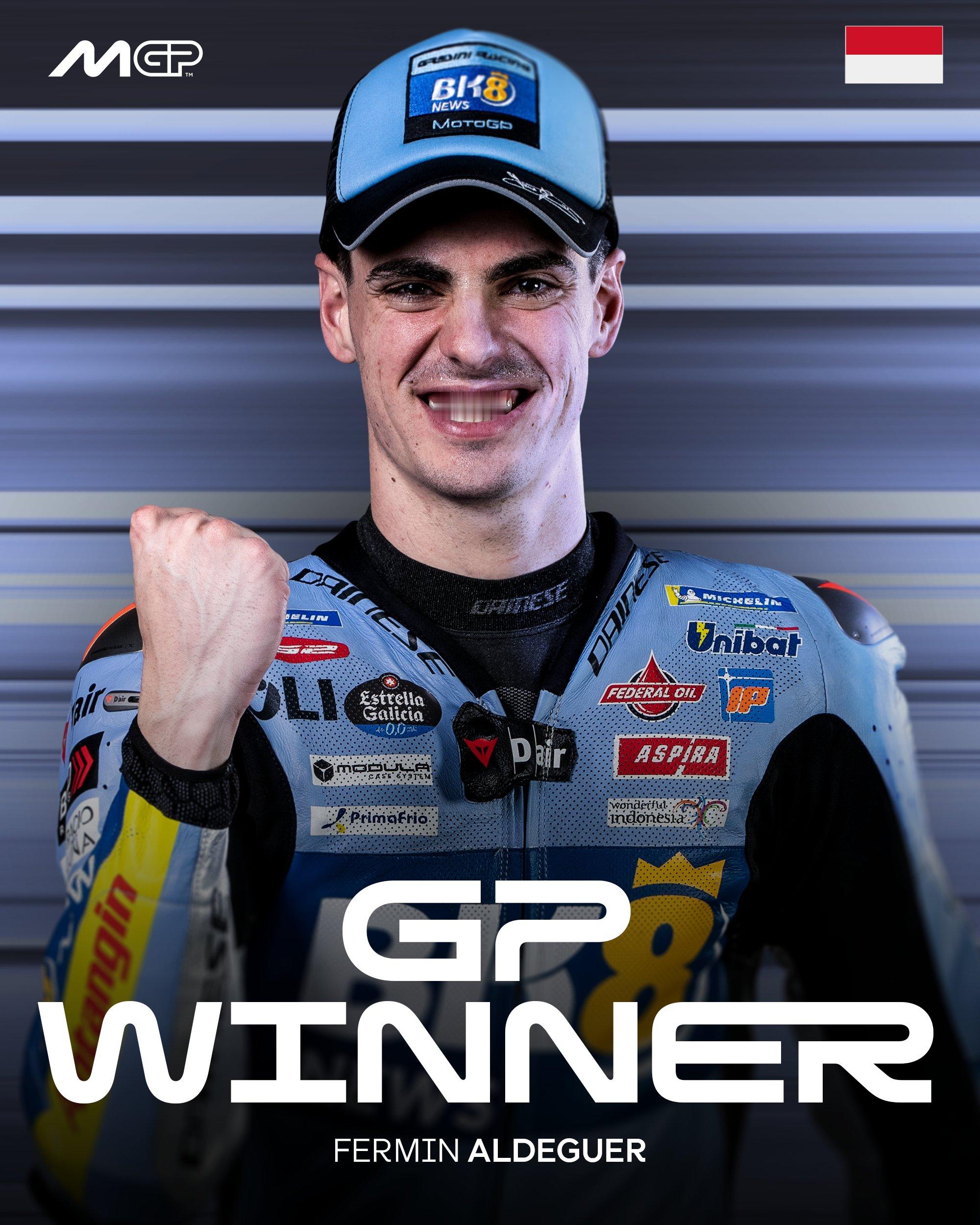 阿德圭尔成为MotoGP印尼大奖赛冠军！取得了职业生涯首胜！一场相当惨烈的比赛，