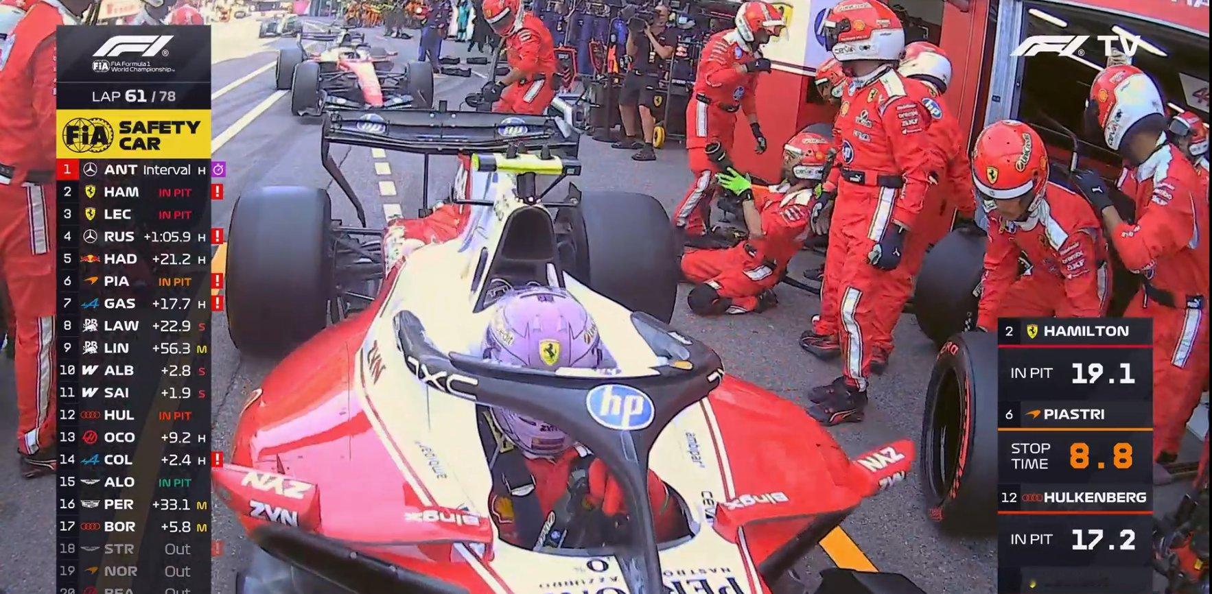 f1 🎙️勒克莱尔TR：“为什么要让我进站？？我甚至都听不懂你们给我的解释。”
