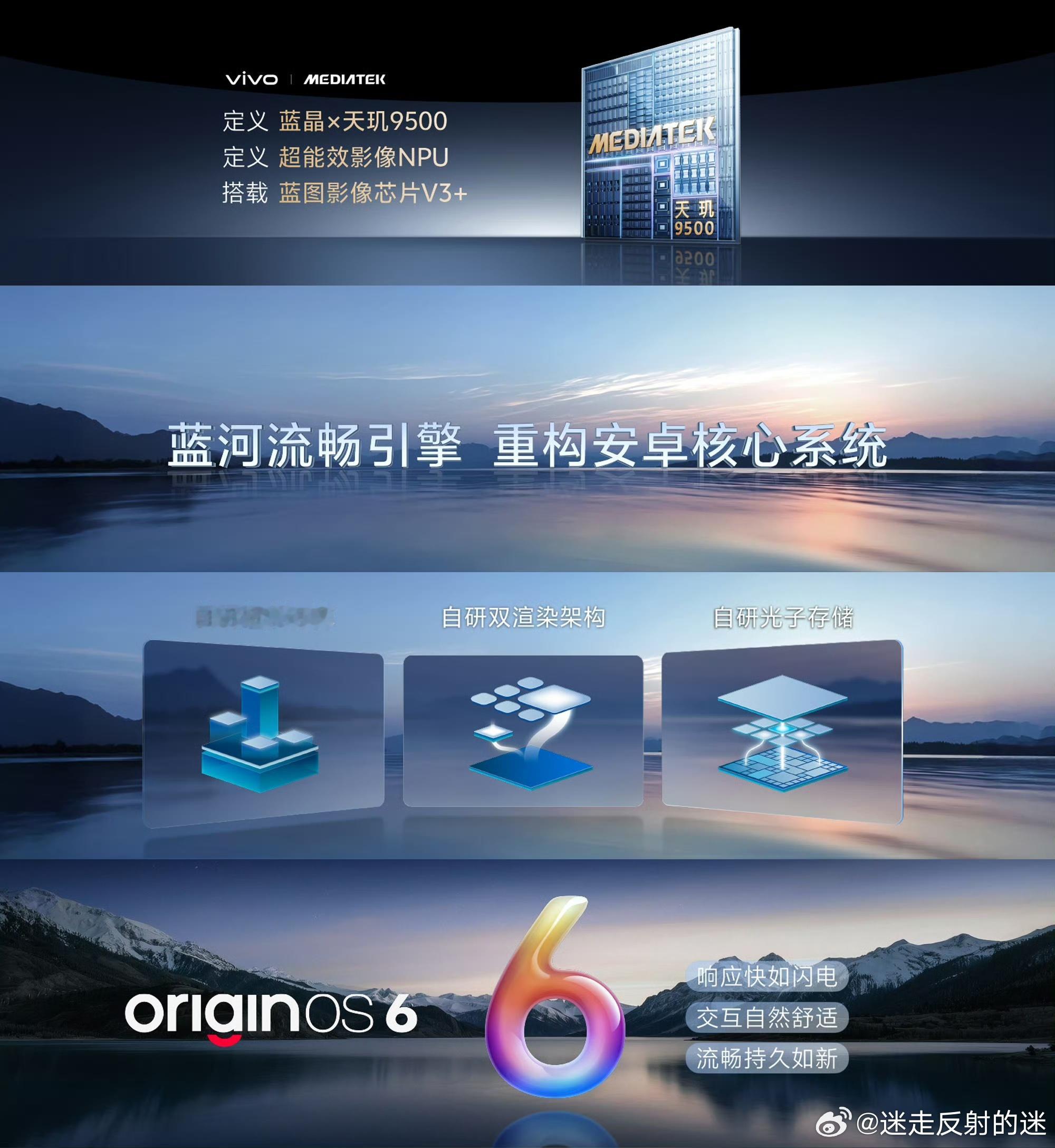 vivo蓝科技全面升级！蓝晶｜与联发科技共同定义蓝晶×天玑9500，定义超能效影