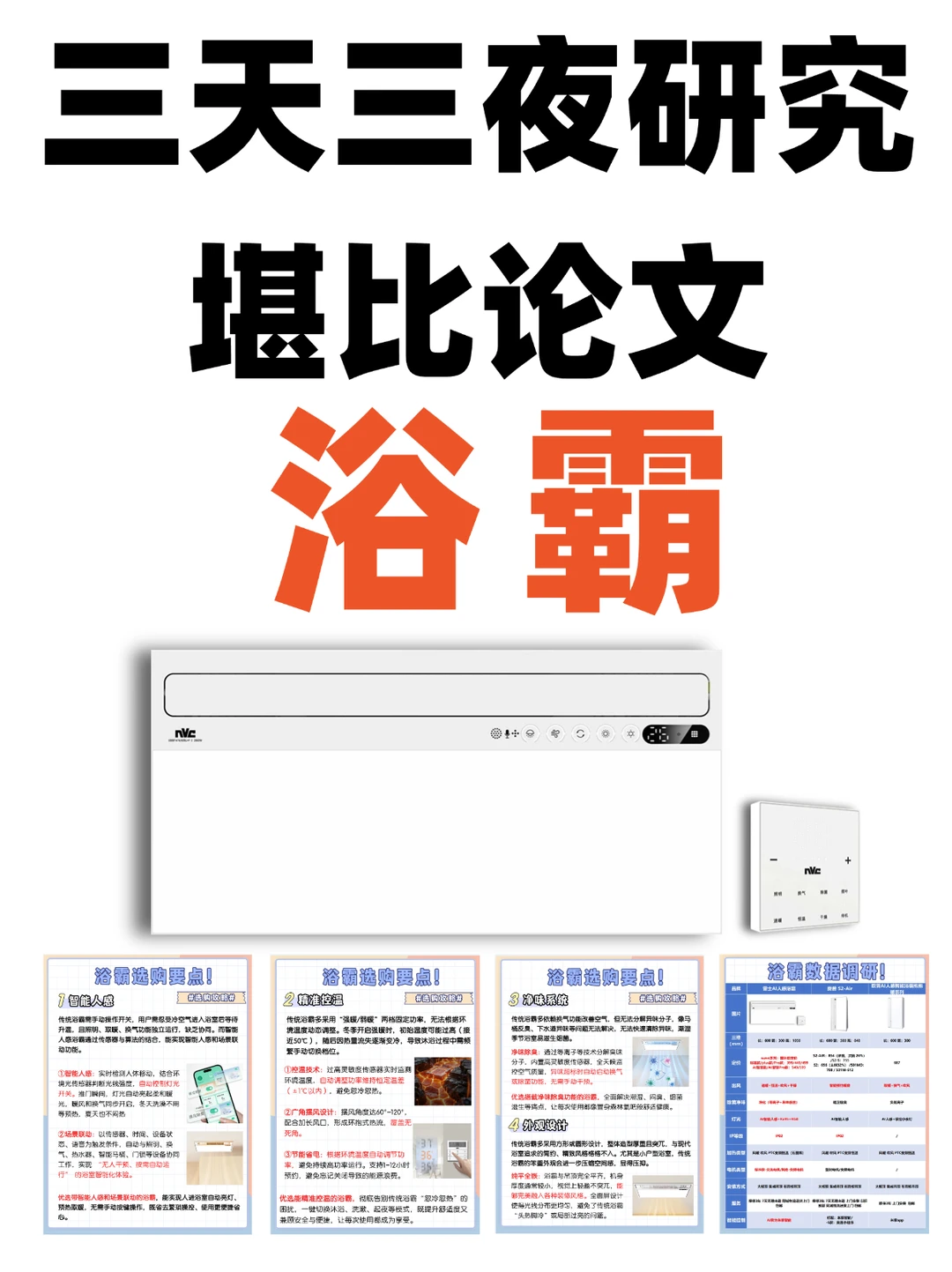堪比论文💥汇总30篇浴霸测评