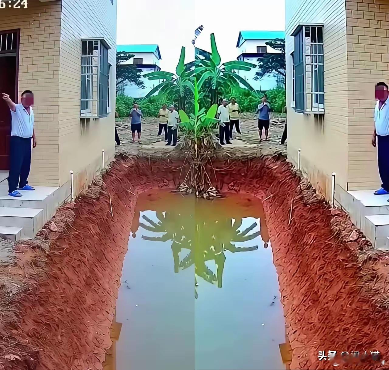 广西一地方建房子要左邻右舍签名才能建，宅基地主人，我不建了，打算养鱼。 