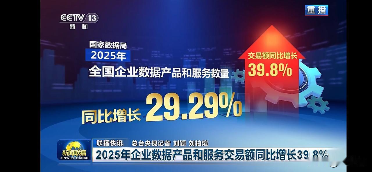 2025年企业数据产品交易额同比增长39.8%！