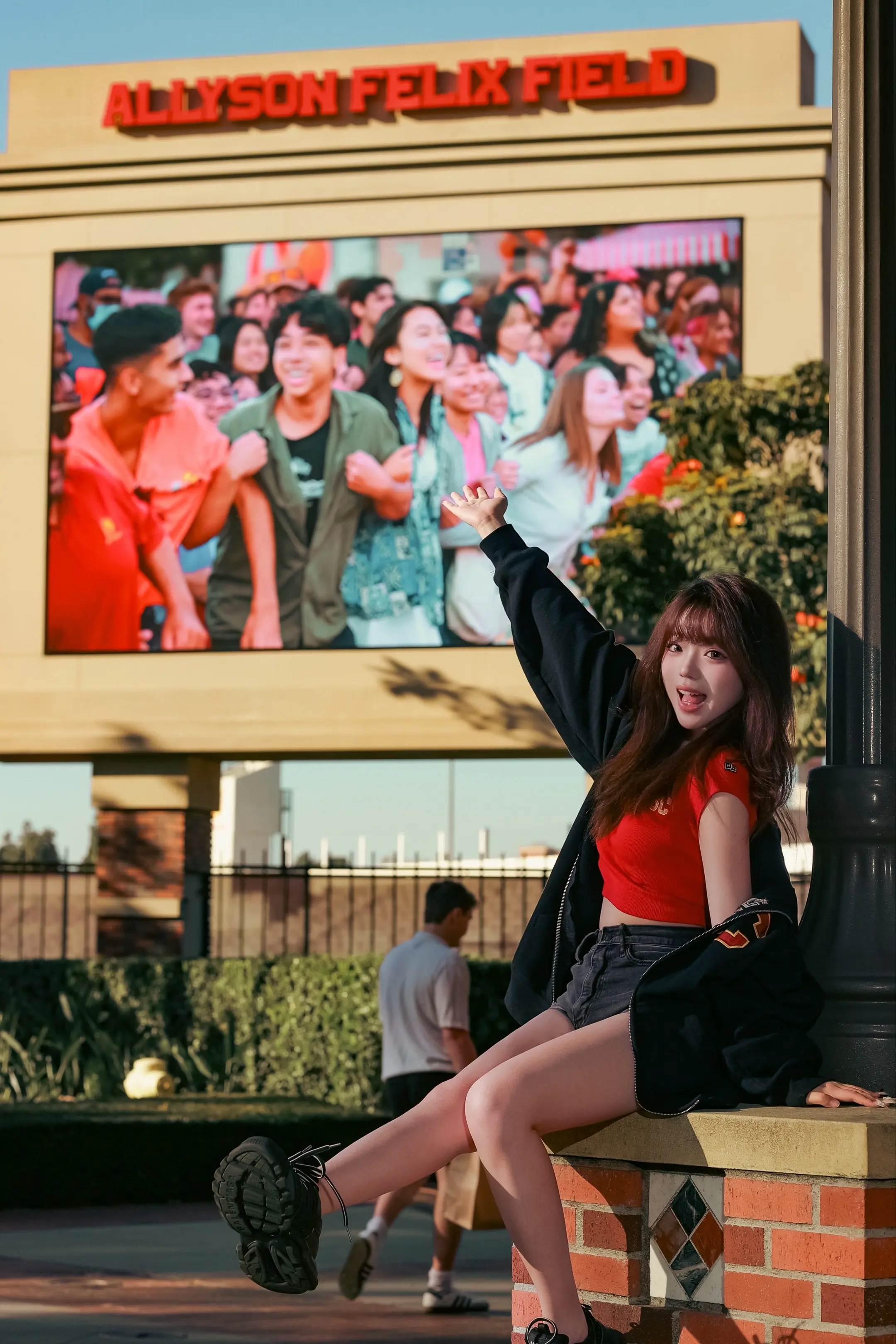 在充满阳光的地方上学。