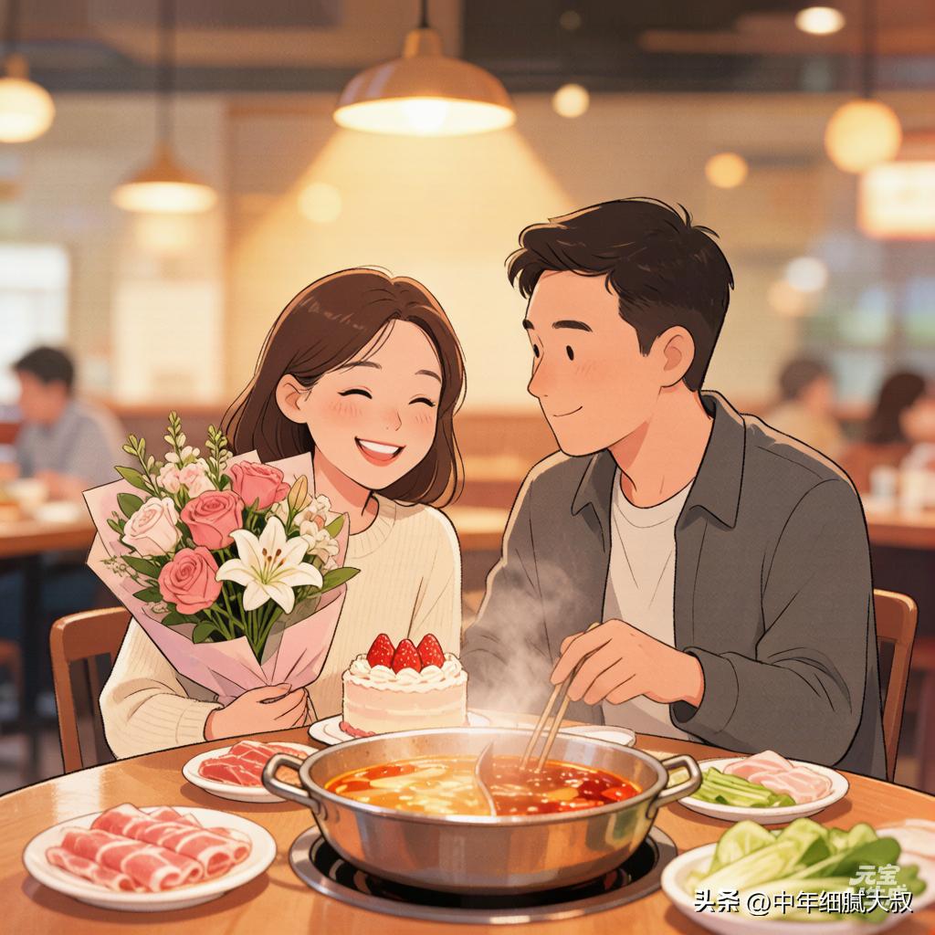 昨天是老婆生日。一大早女儿就发来照片，人在外地给她妈远程订了个小蛋糕，一会儿到。