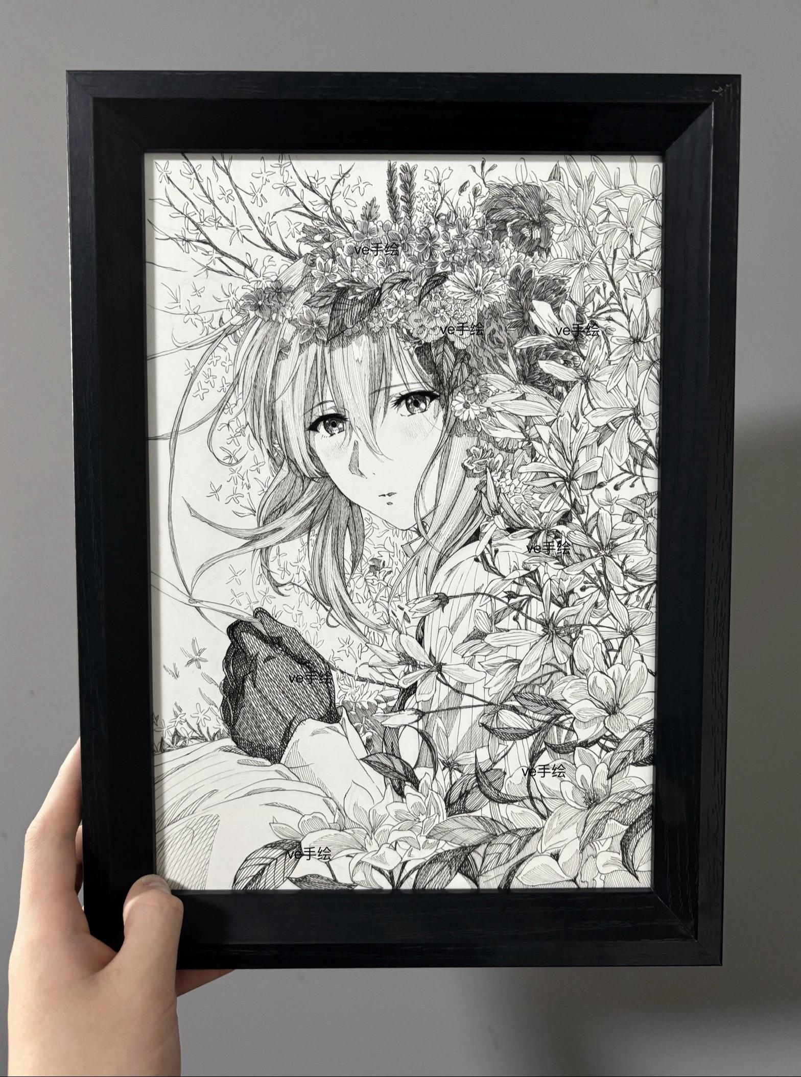 教大家画个薇尔莉特。