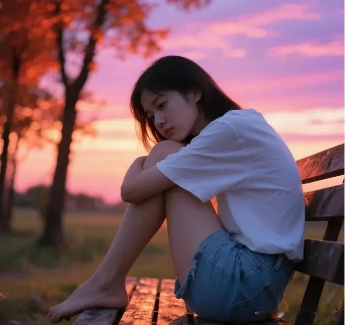 夕阳下的沉思，静谧的秋日时光