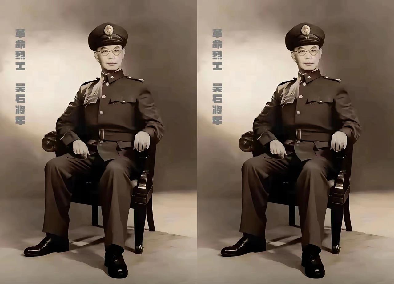 这是吴石将军本人，不是演员。
吴石将军不愧为“儒将”，不仅具有深厚的文化素养，还