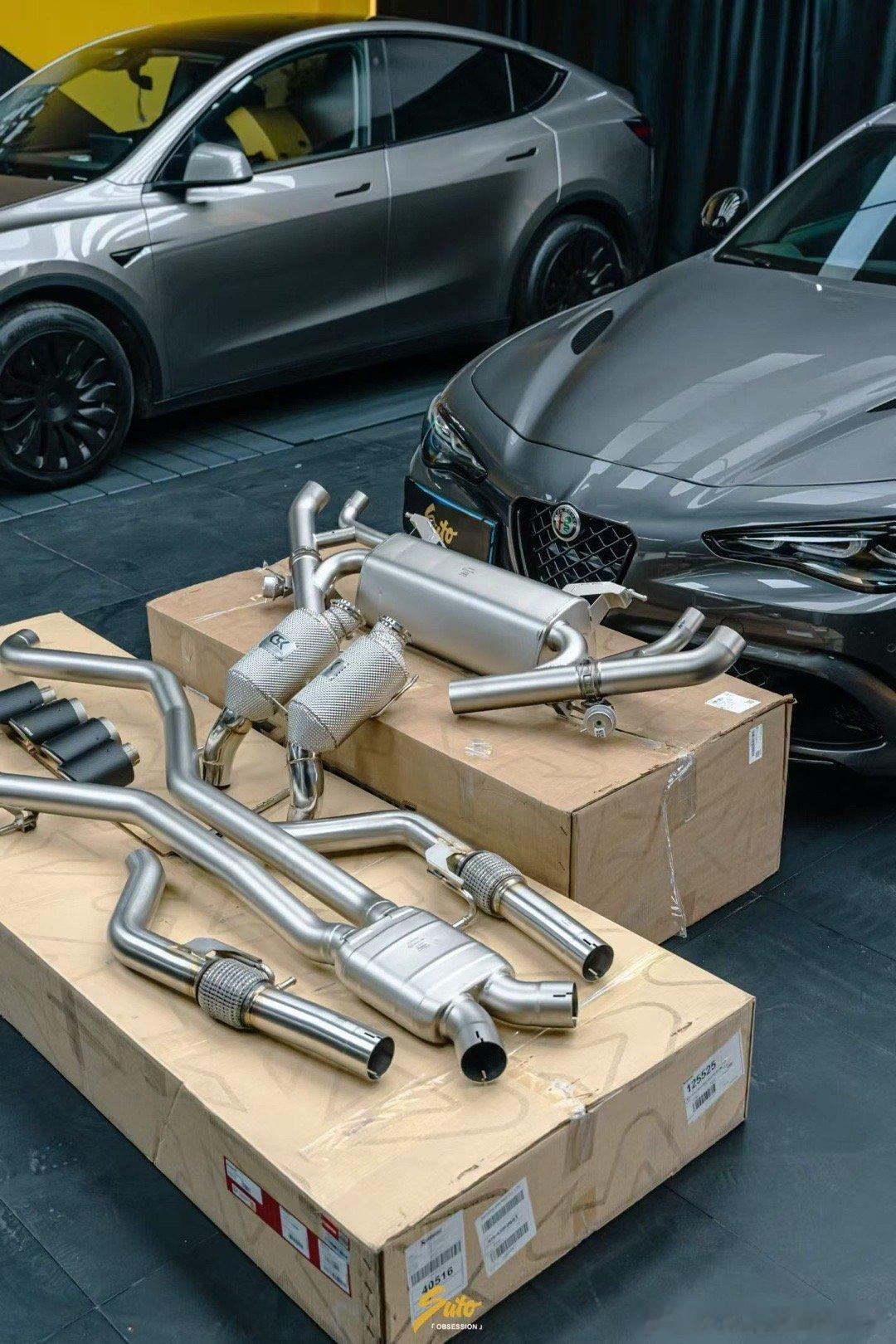 24年 阿尔法 罗密欧 四叶草2.9T 升级CSK不亮灯隔热头段200目 搭配?