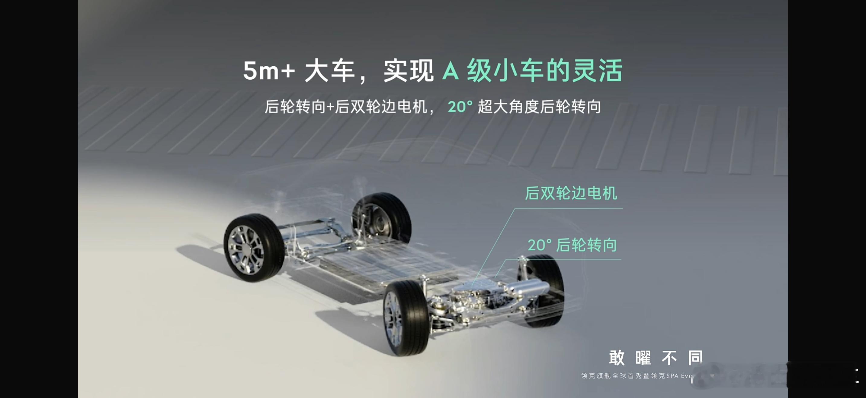 SPA evo 这个平台基本就是为了大车改的了。起步 5 米+，配了一个 20 