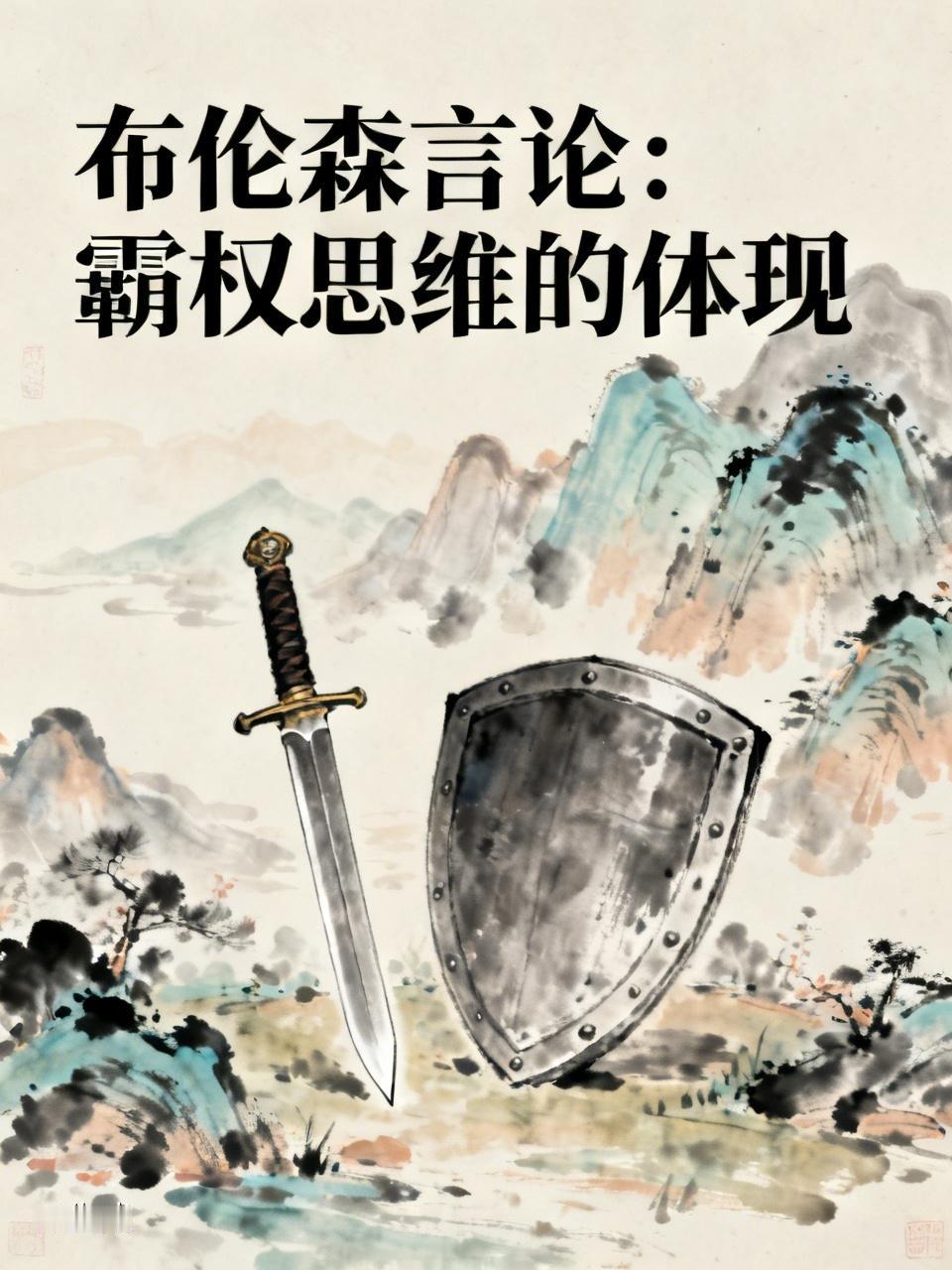 驻韩美军司令布伦森称：韩国是指向中国的匕首，日本是阻挡中国的盾牌。
喷两句：布伦