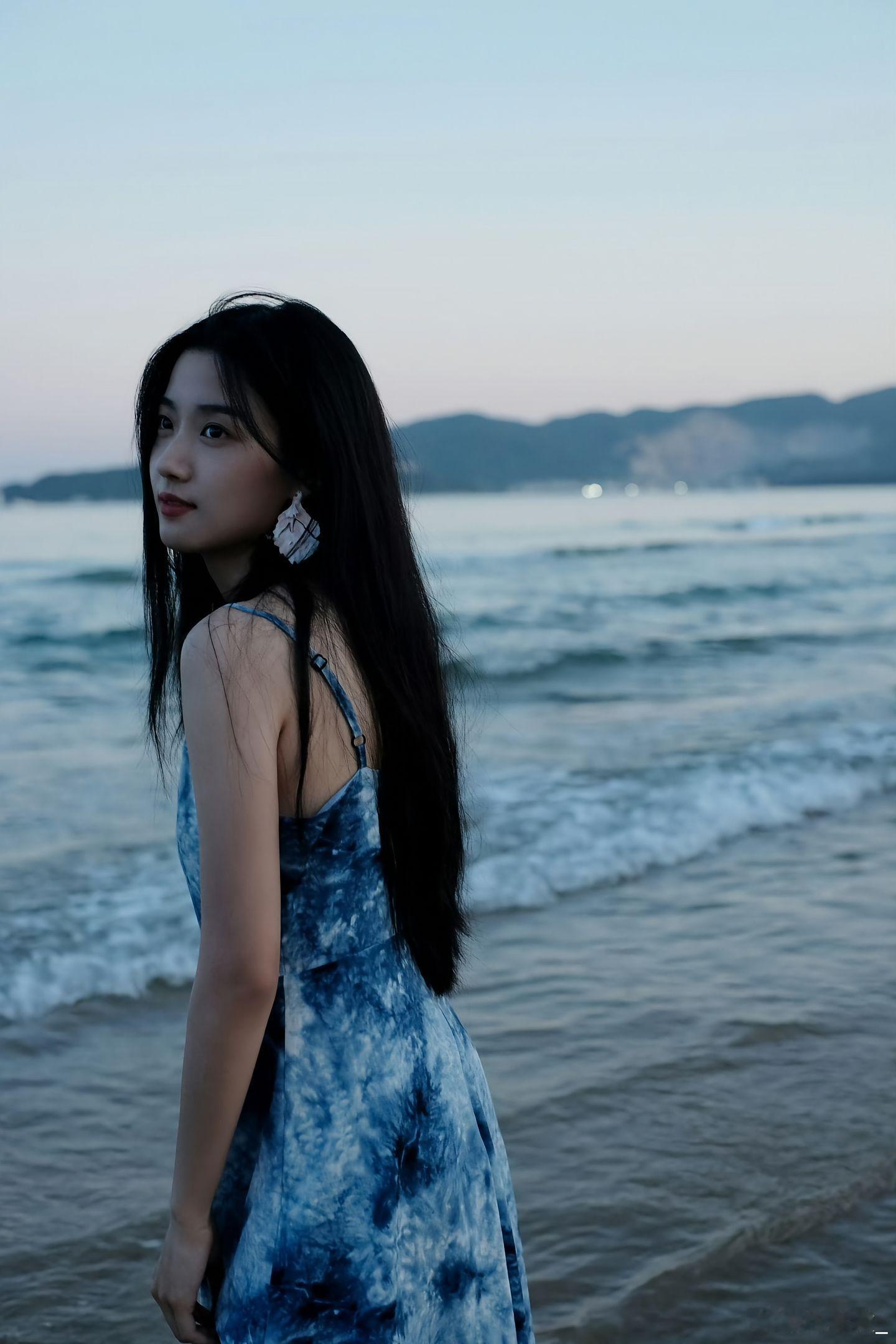 卢昱晓这组海边大片太好看了～海边拍照模版有～卢昱晓｜海边 ​​​