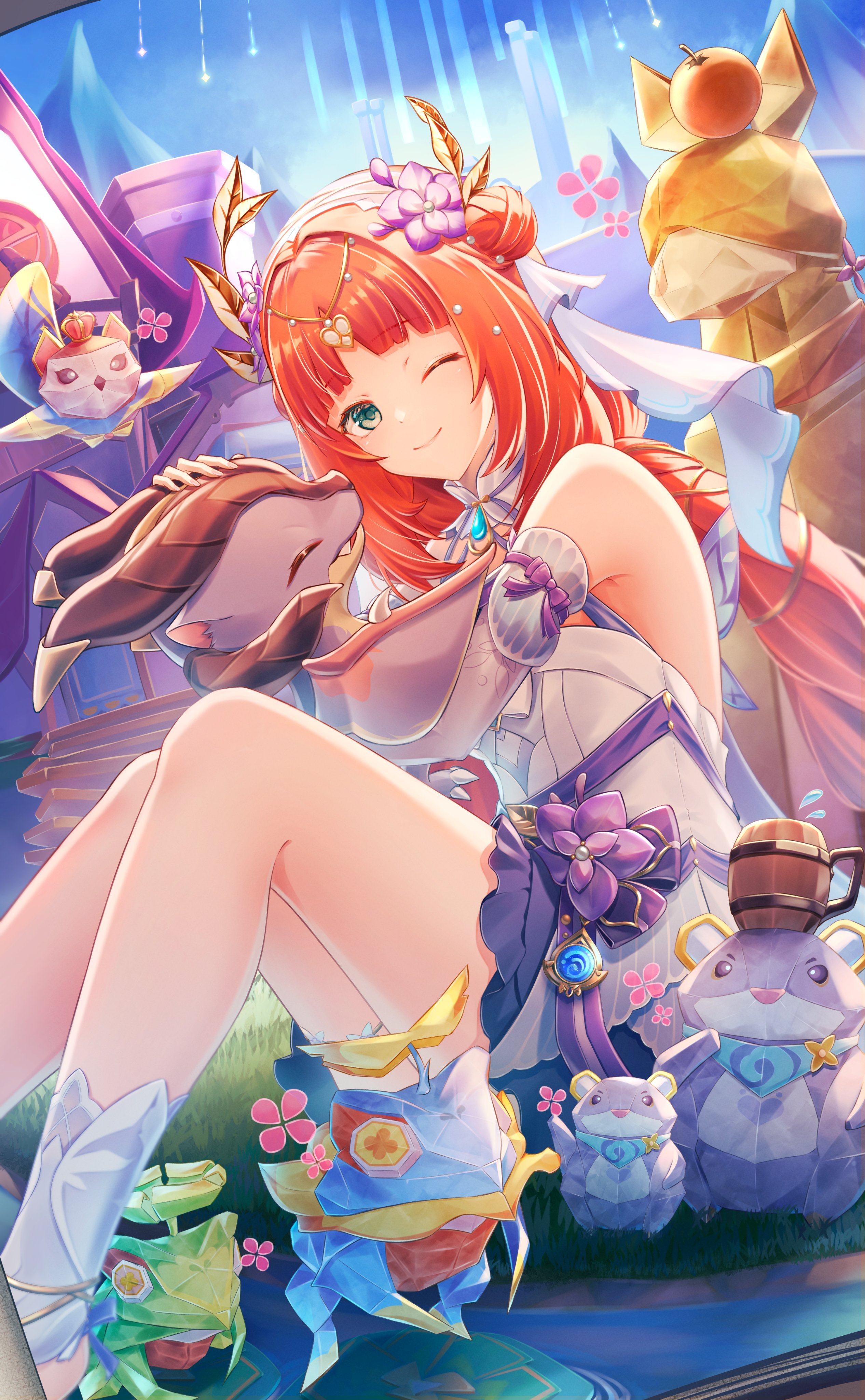 妮露宝贝！cr:画师 yuno_kaihara#原神##原神4.8版本##超话创