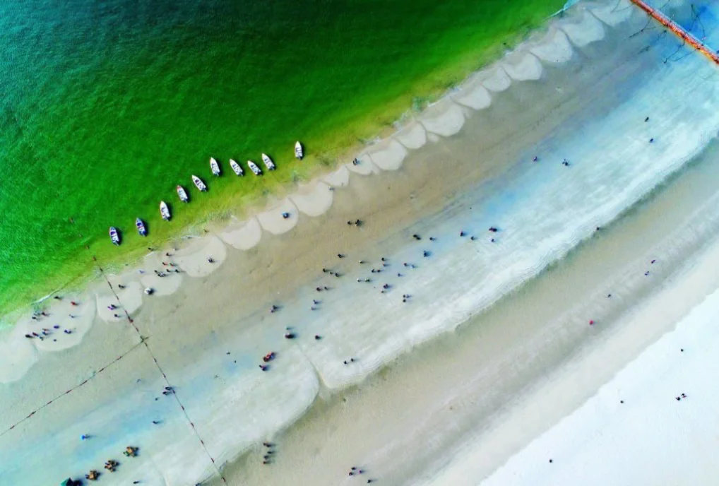 赏心悦目的彩色条带——海岸线