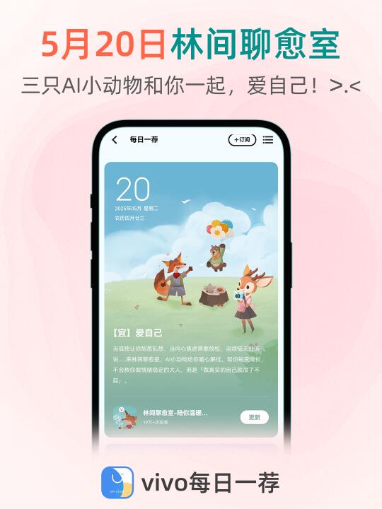 5.20被vivo推荐了，“爱自己”也会被爱！