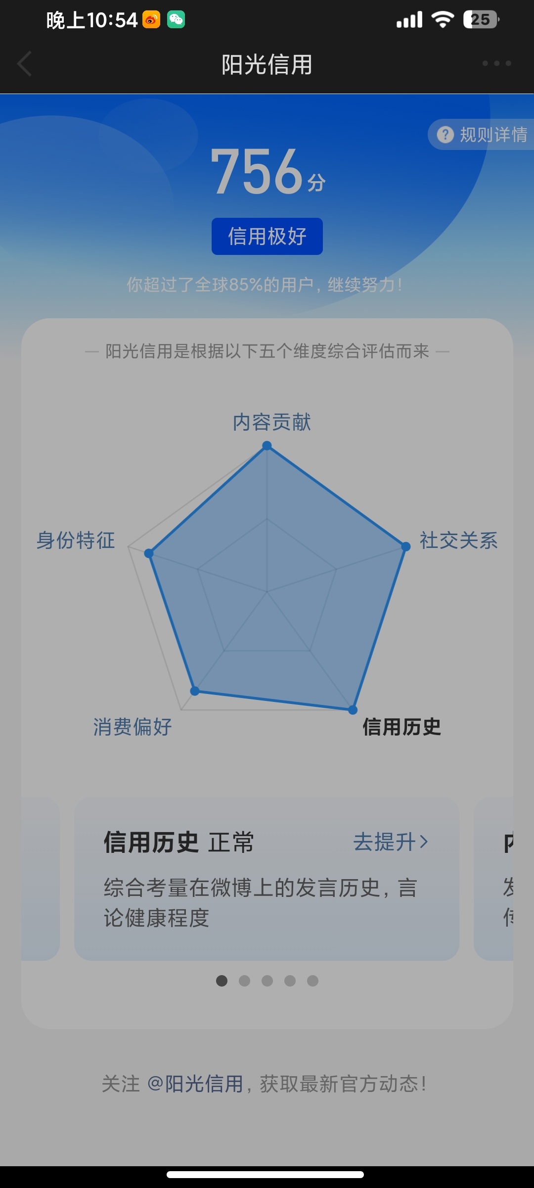 阳光信用 🌞极好756☀️想涨ygxy的可以来和我互动啦🉑转 🉑评 🉑蹭