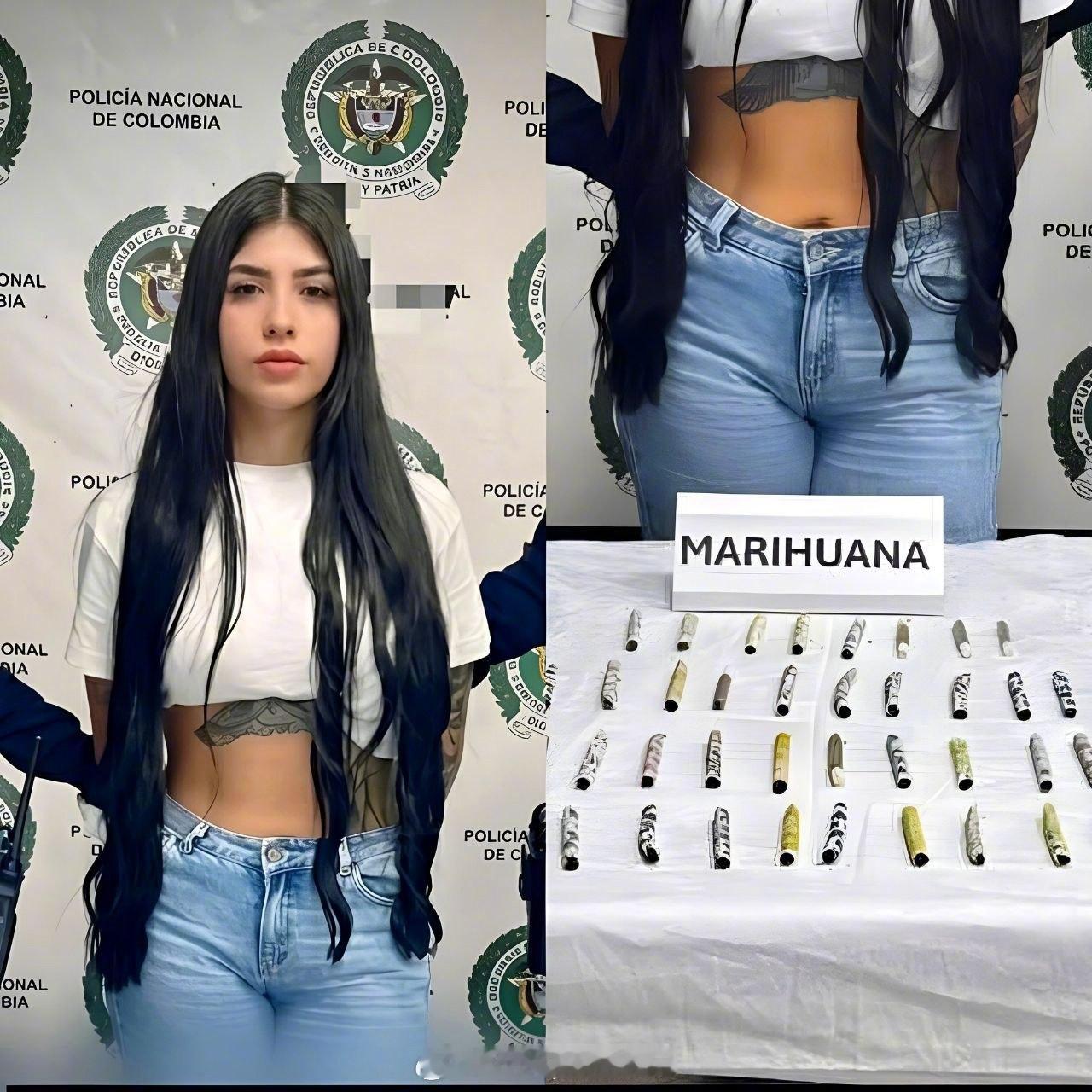 兵器影像 哥伦比亚一名女子在圣安德烈斯机场因涉嫌贩毒被捕。当时她试图携带38剂大