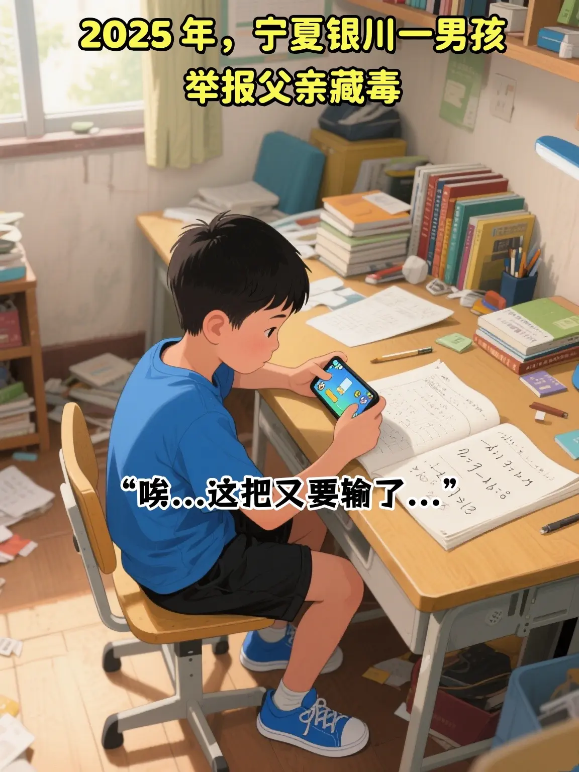 “男孩为了贪玩举报父亲藏毒”