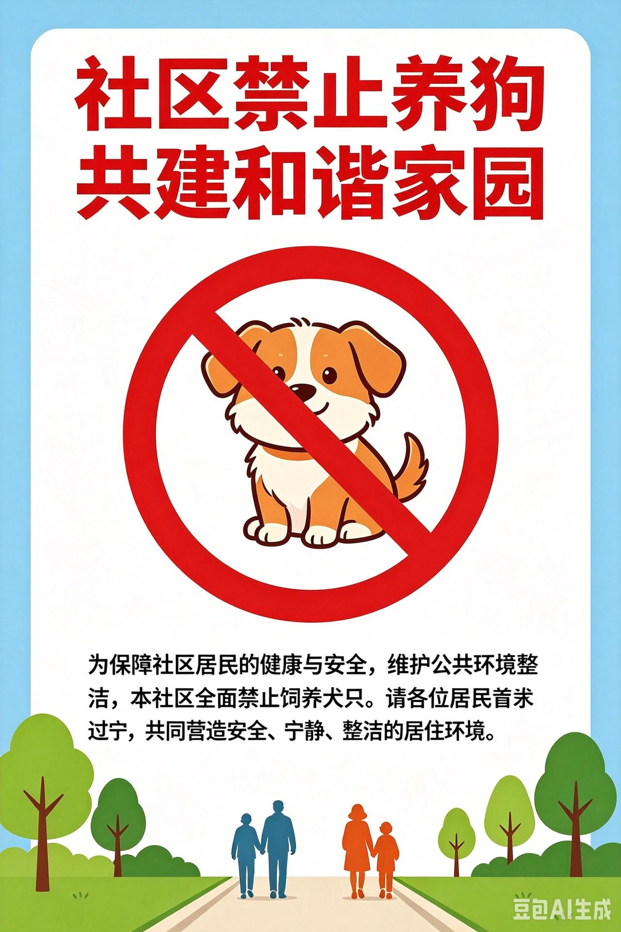 论社区是否应该禁狗
论社区应当全面禁止饲养犬只
 
在高密度的城市居民社区中，全