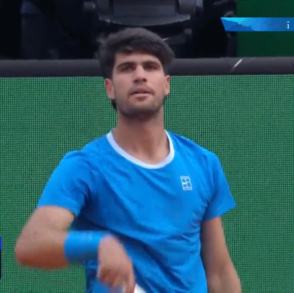 阿尔卡拉斯vs辛纳 阿卡第二盘3-1到3-4阿尔卡拉斯辛纳赛季首次交手蒙特卡洛1