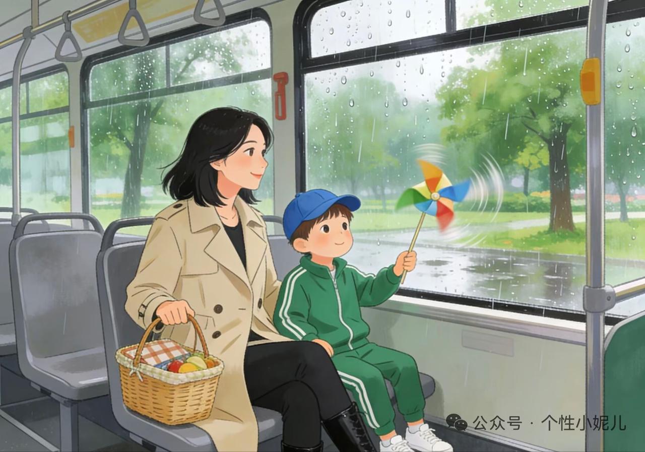 今天公交车上，一个小男孩把一个女子衣服上的吊牌扯掉了，小孩的母亲见状，连忙道歉，