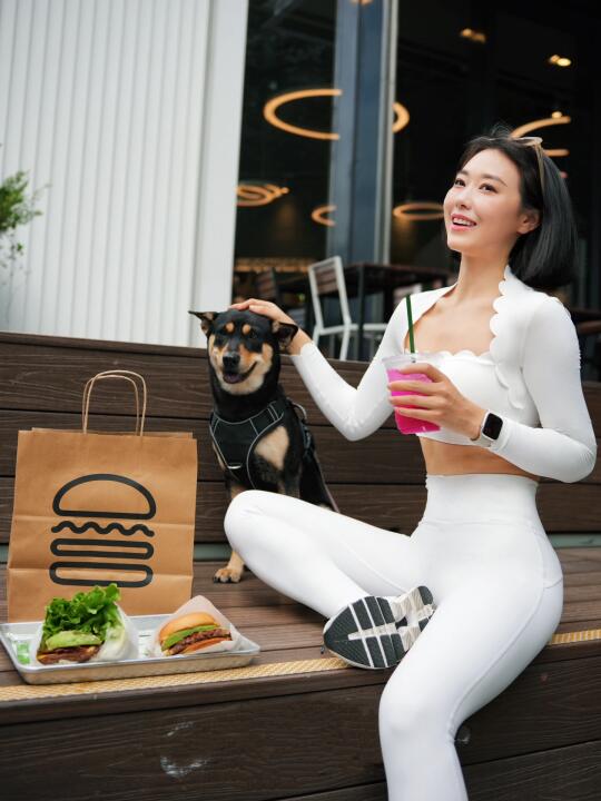 网球结束🎾去吃ShakeShack牛油果培根牛肉堡
