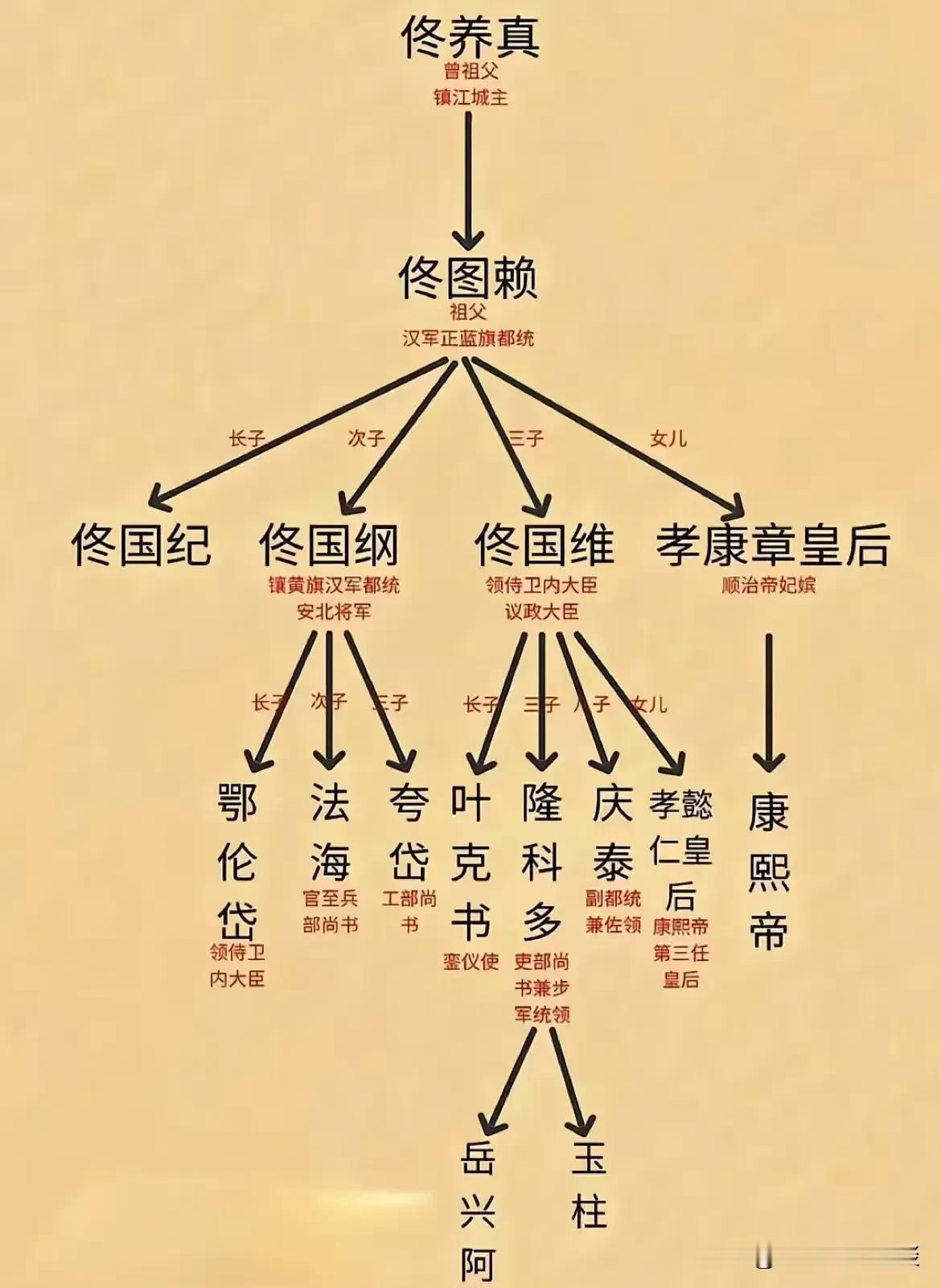 看了隆科多的家谱终于知道康熙晚年为什么把京城安全都交给了他。隆科多的父亲是佟国维
