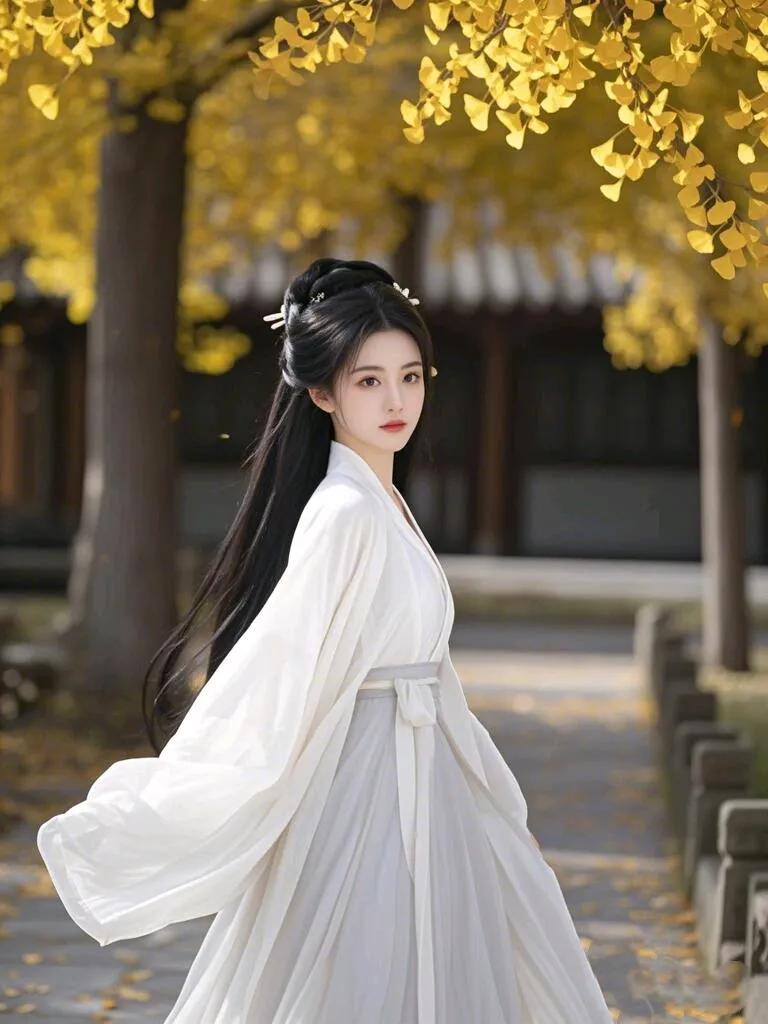 白衣翩翩舞#红颜笑嫣然#白衣翩翩#仙气飘飘#古装穿搭