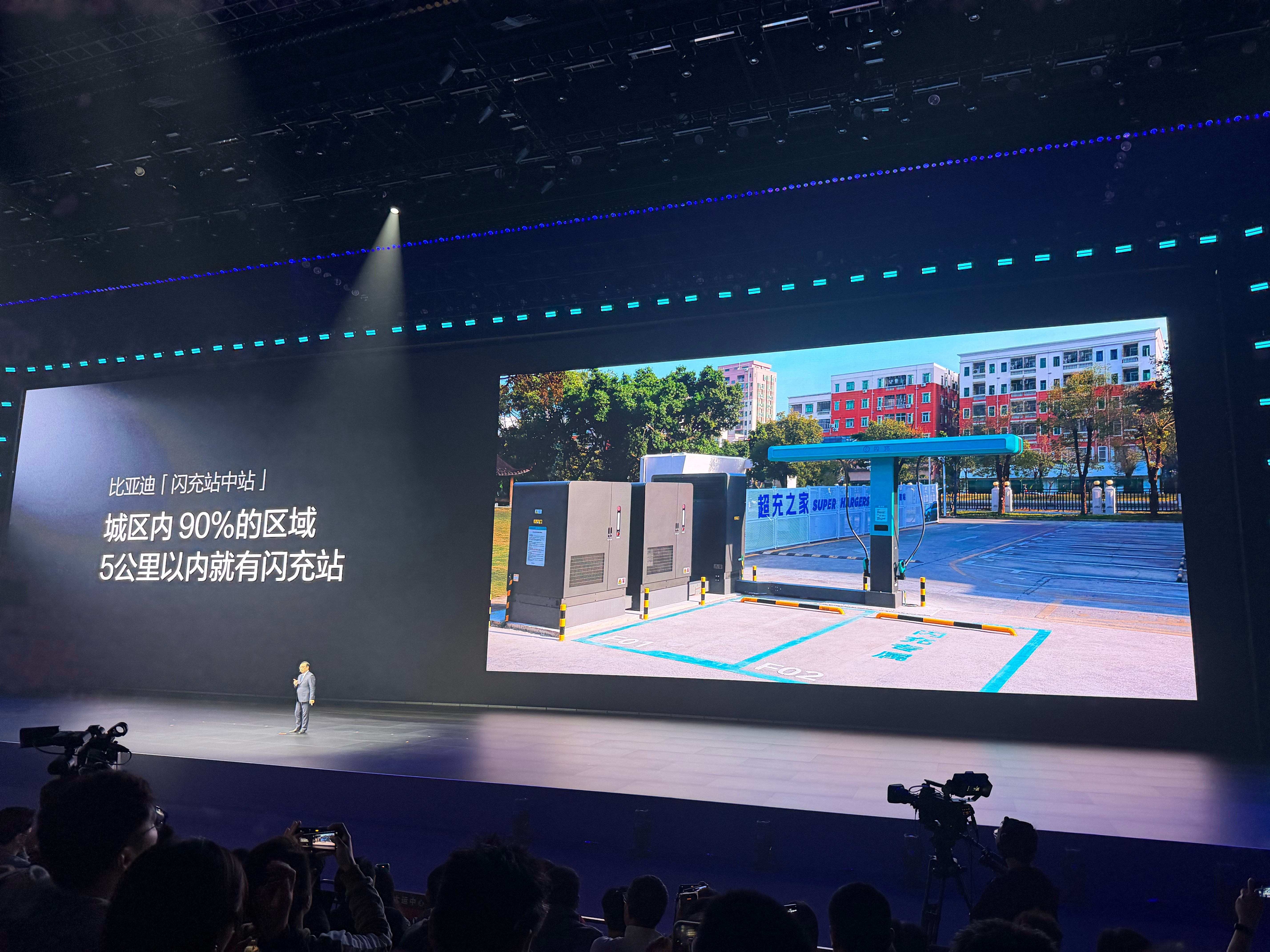 比亚迪全球首创闪充桩来了比亚迪的闪充中国战略，第二代刀片电池加上闪充桩，让充电时