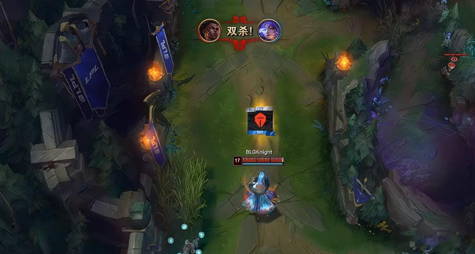 Knight亮TES队标 Knight梅尔25层杀人数，超神之后亮了TES的队标