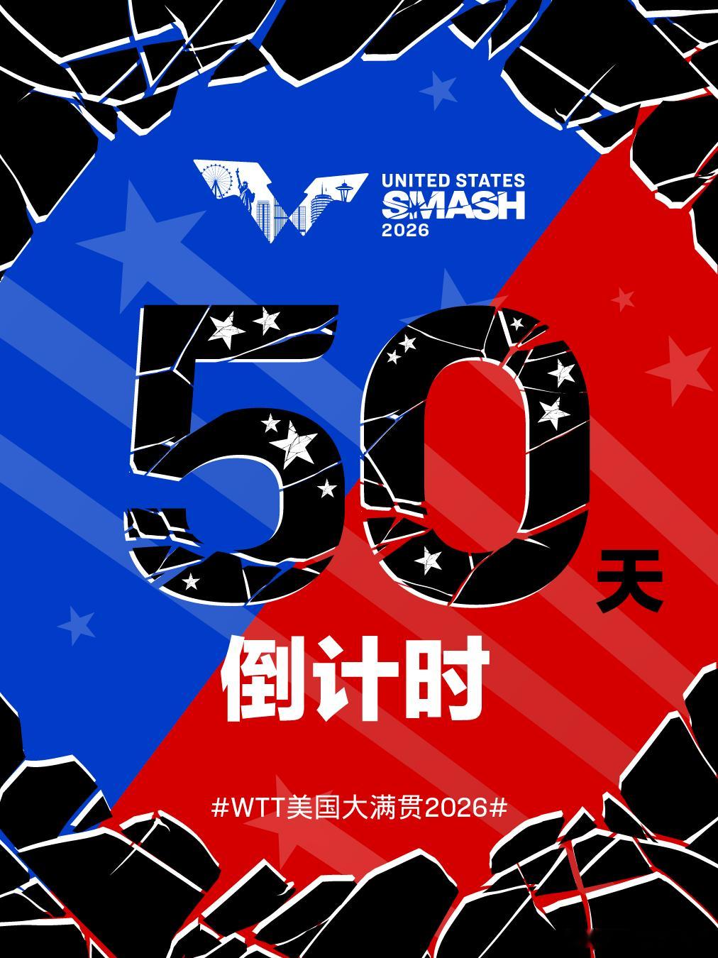 WTT美国大满贯2026 倒计时  天🏓6月26日-7月5日巅峰对决即将在洛杉