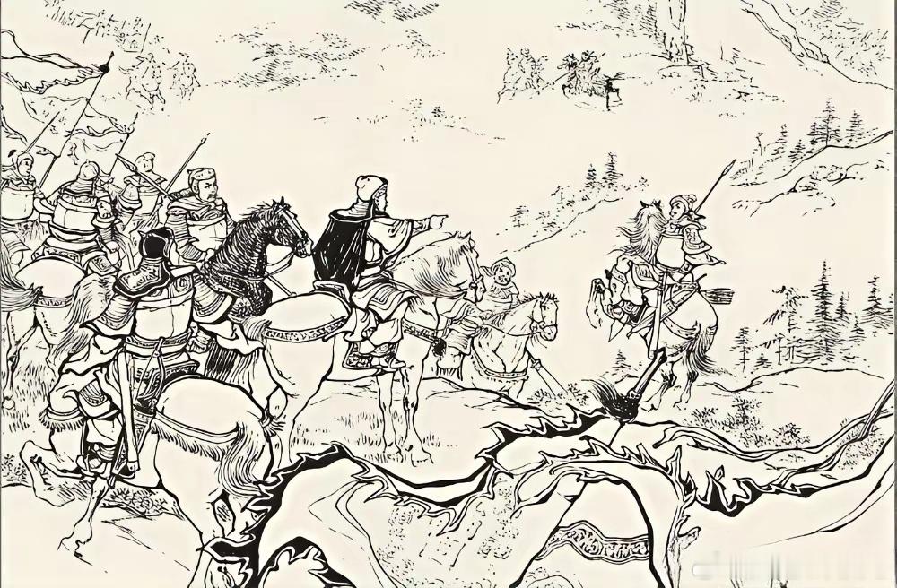 三国[超话] 吕布败走虎牢关，曹操挥兵猛追，吕布大怒，返身来斗曹操。大将夏侯惇拍