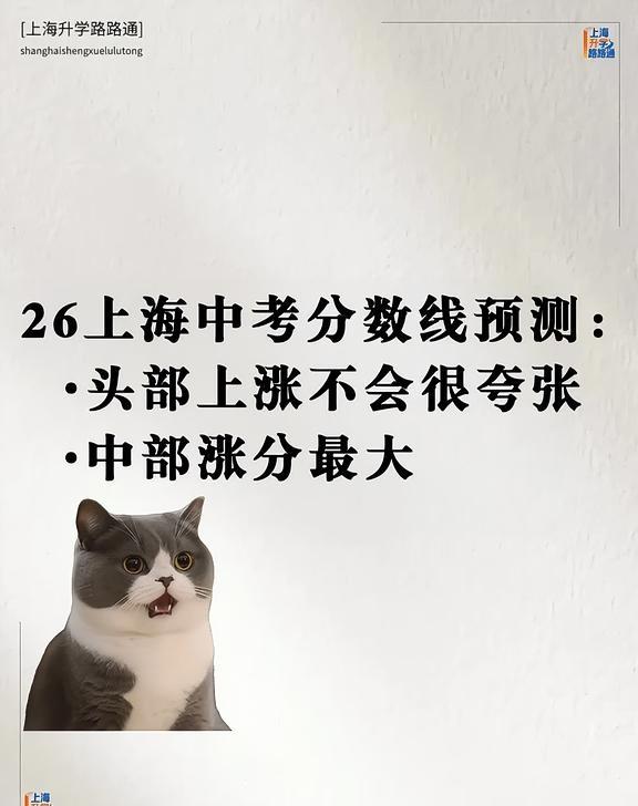 上海中考家长别慌！分数线不会暴涨10分+
上海中考刚出分，刷到满屏 690 + 