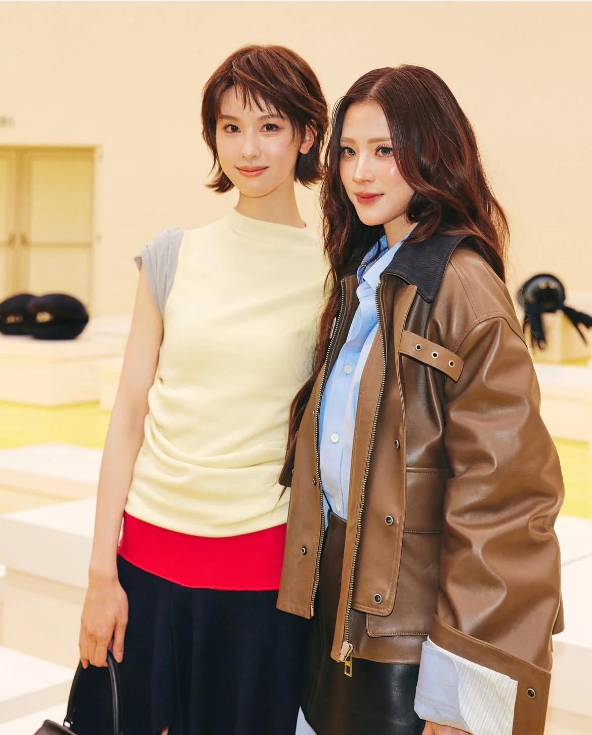 左边是陈都灵，1993年出生，身高168cm。
右边是平彩娜，1992年出生，身