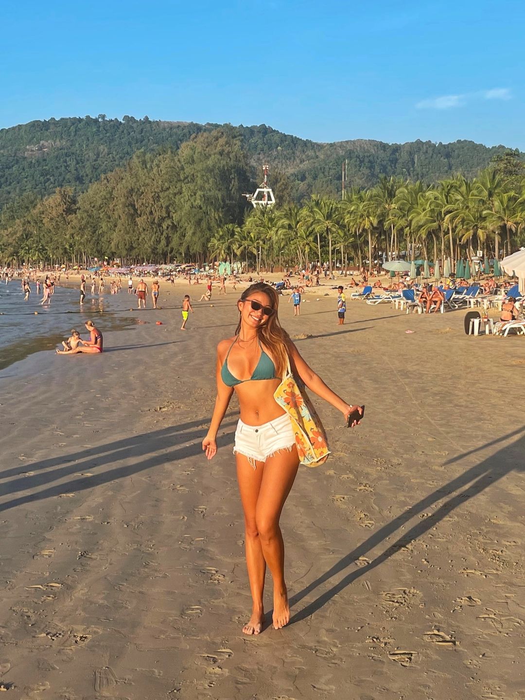 在泰国的海边 释放无限快乐