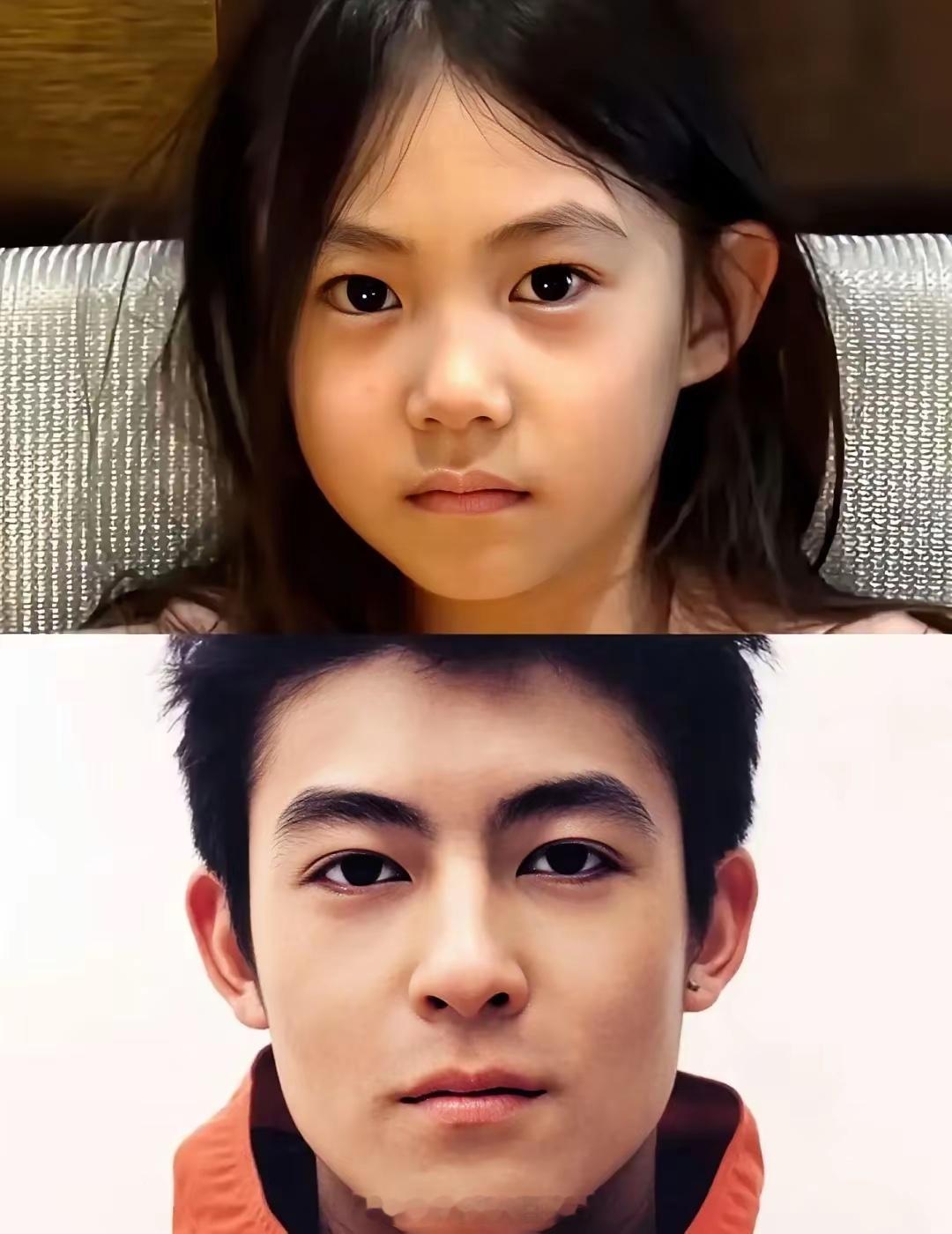 对基因起了敬意。。。陈冠希女儿挺有独特气质的，小双随了爸爸吧 是不是女儿像爸爸更