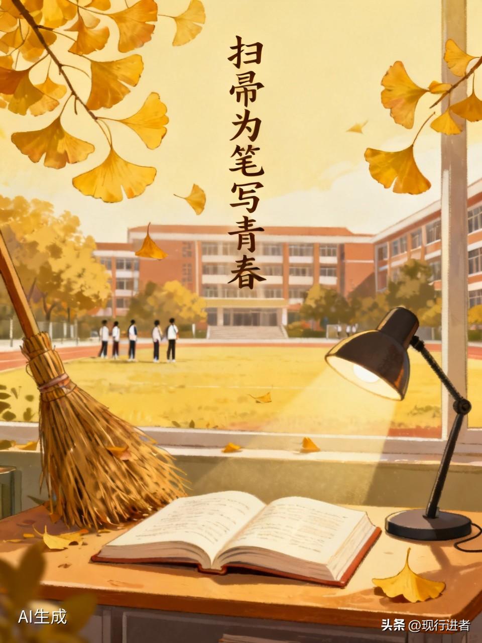 扫帚为笔写青春——成都理工大学环卫工李佳用一年碎片时间完成人生逆袭。这位33岁的