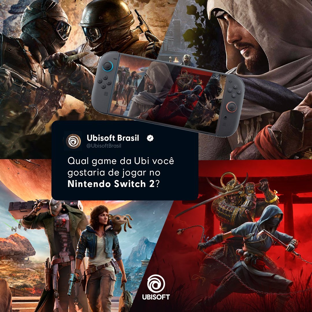 【育碧多款游戏或将登陆Switch 2】近日，育碧巴西发布了一张引发热议的图片，