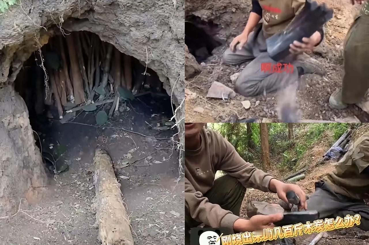 笑不活了！
广西老表把荒野求生玩成“非遗展示”，烧炭过冬的操作直接
让主办方懵圈