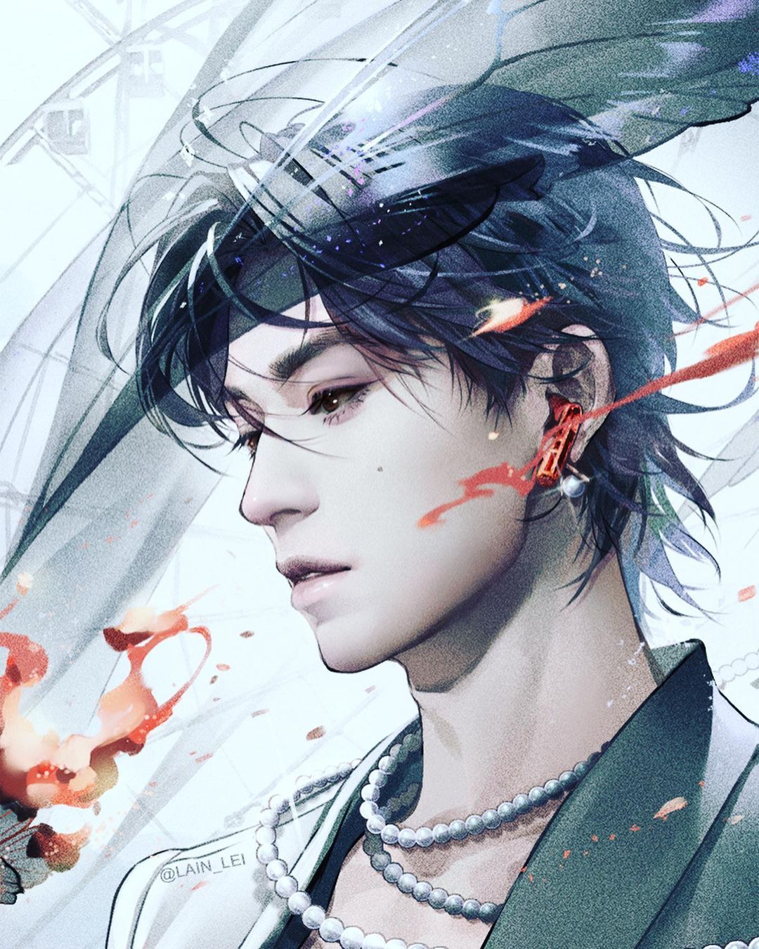 龚俊 cpf 🍊  山河令 20210623 张老师晒粉丝画的二创6幅。图2-