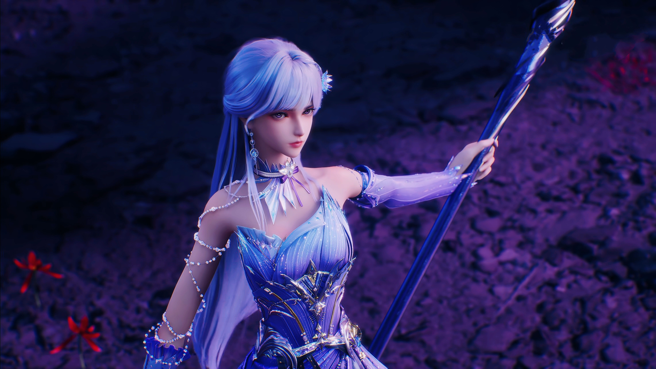 采儿即将迎战，期待与皓晨并肩作战！神印王座动画 圣采儿 ♥ 截修美图 