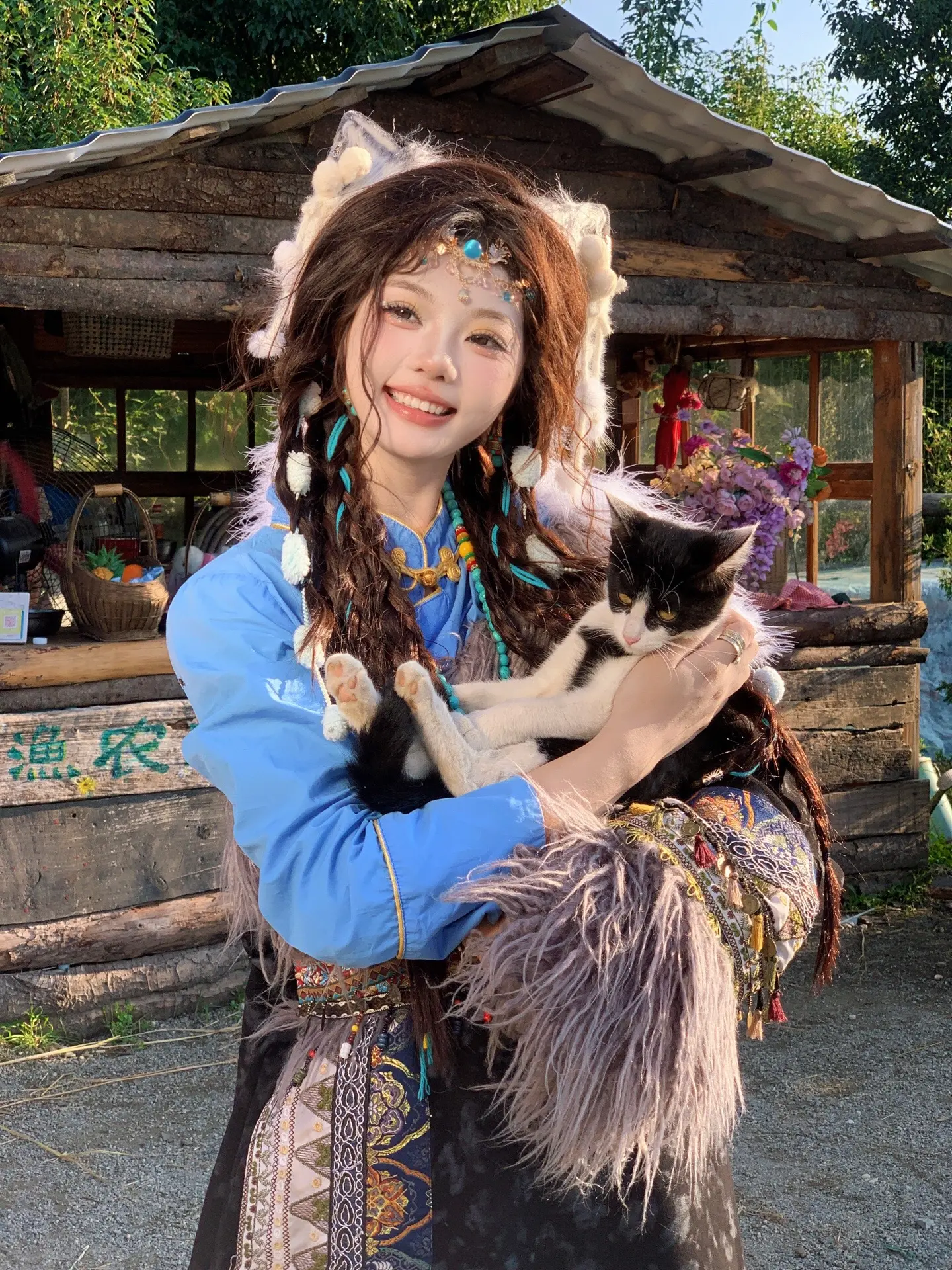 救命 在大理拍到了超萌抱小羊🐑太治愈啦
