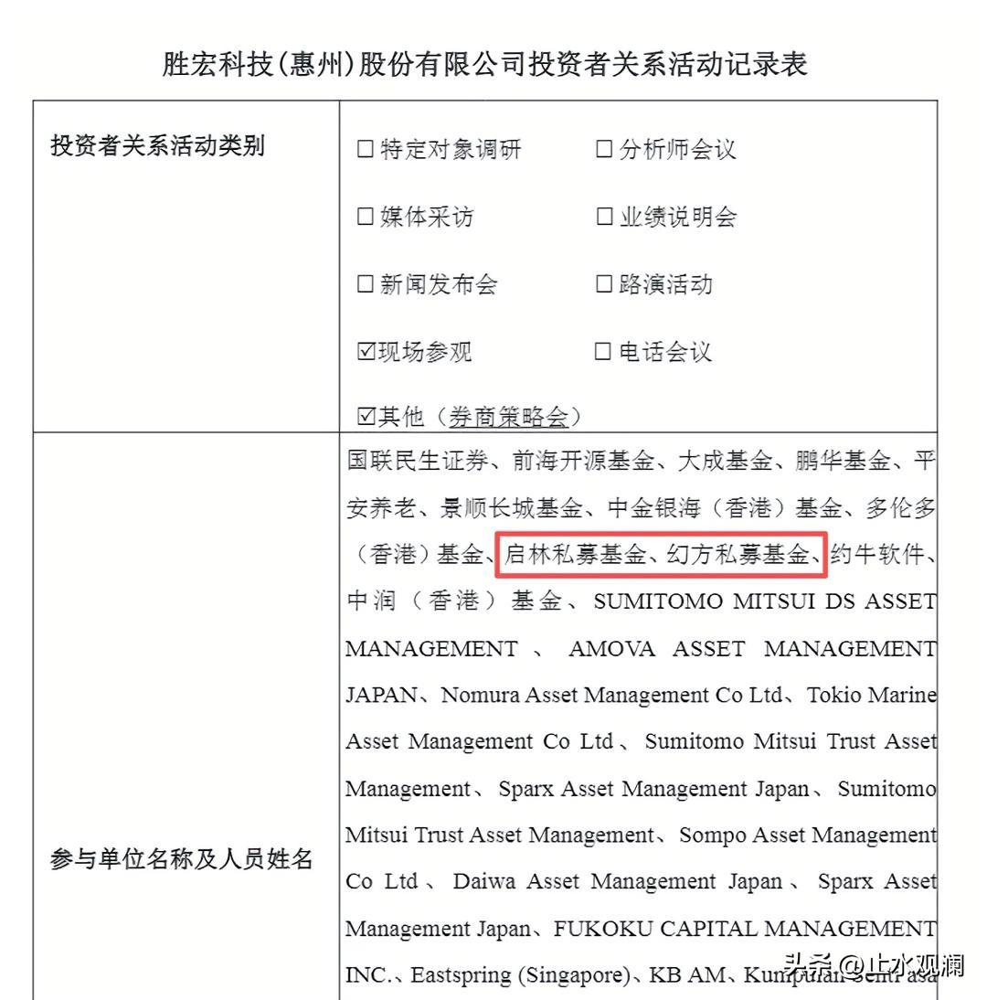 梁文锋的幻方私募，出现在胜宏科技的调研名单里。

胜宏科技是AI PCB领域绕不
