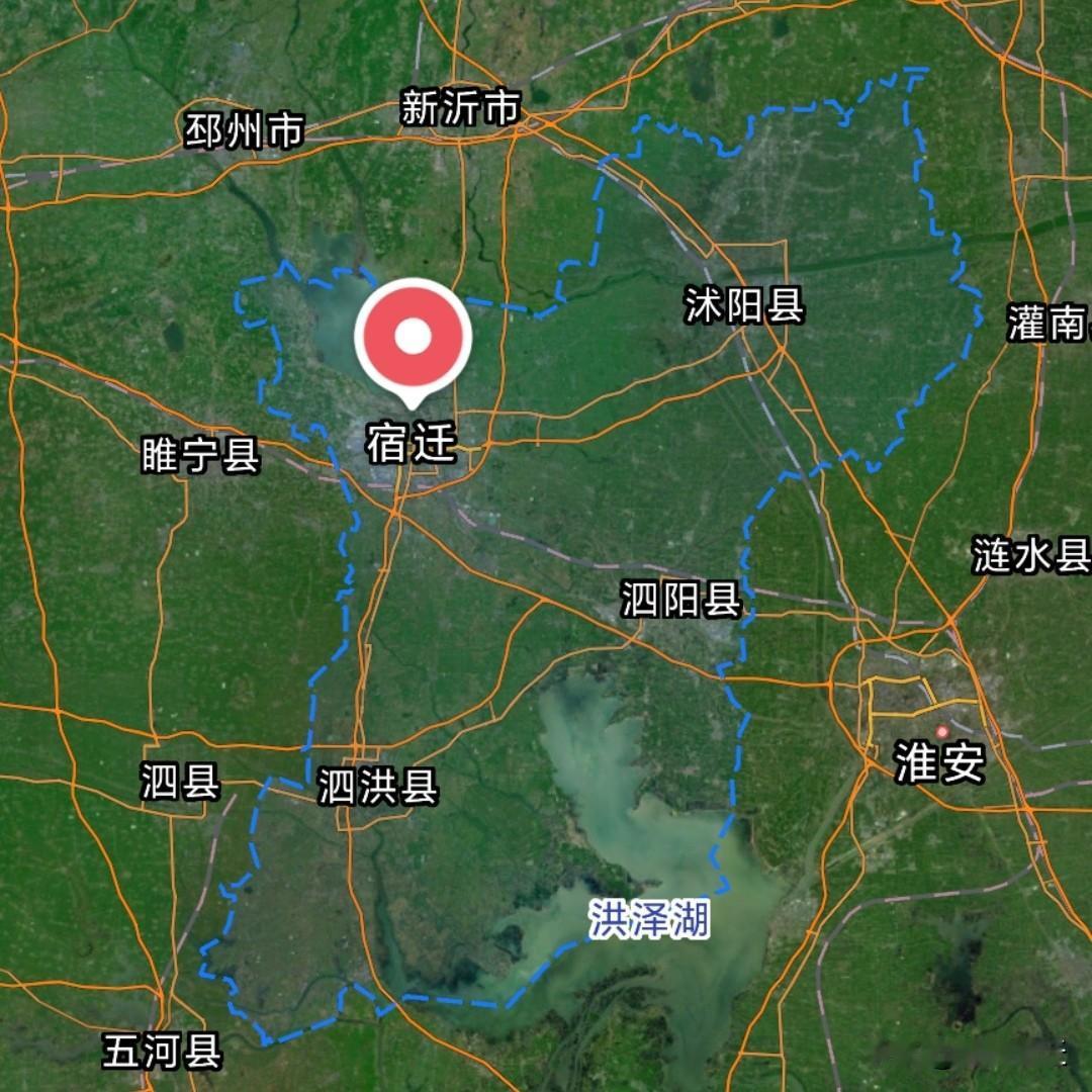 在宿迁境内，沭阳县到泗洪县的最远直线距离竟达173公里！沭阳县位于宿迁市东北部，