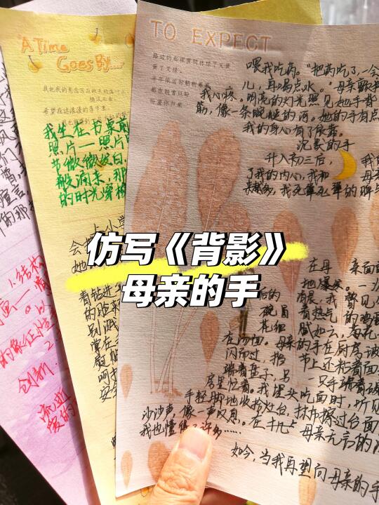 仿写《背影》，母亲的手，抄着抄着，我哭了