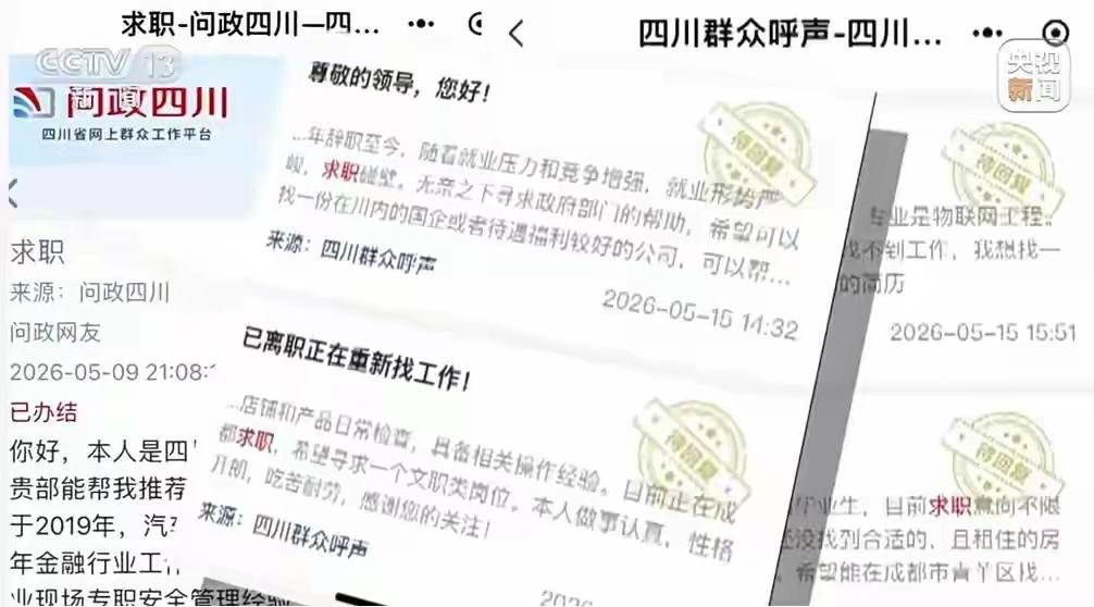 还是四川的网友办法活、脑子灵、点子多，硬生生闯出了一条求职就业的新通道。

据央