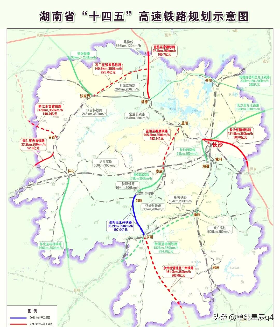 2026年湖南重点建设的6条高铁都很重要，东南西北都不再绕路

2026年湖南重